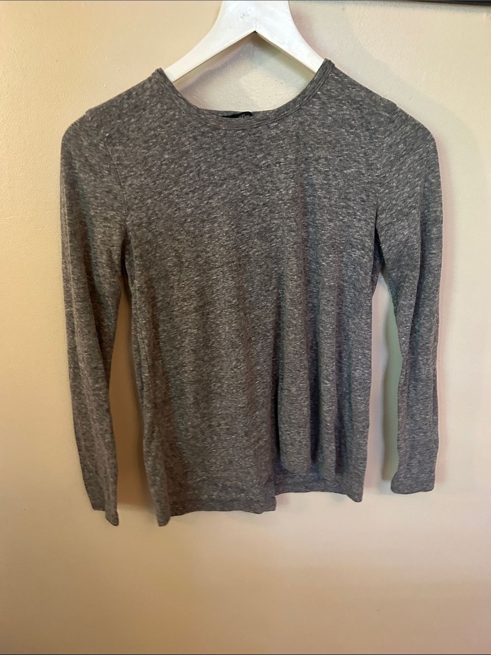 J. Crew Heather Gray Crewneck Sweater